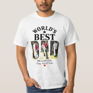 World's Best Dad-Certified Father's Day photo T-Shirt