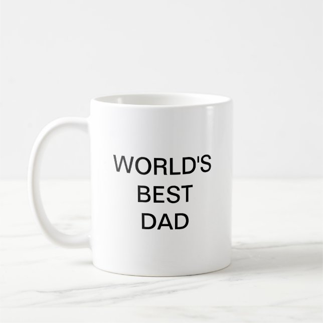World's best DAD Coffee Mug (Left)