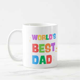 World's Best Dad Colourful Coffee Mug