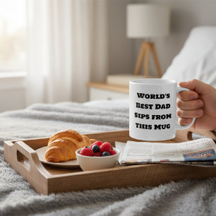 World's Best Dad Commemorative Mug