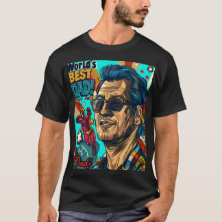 World's Best Dad Digital Art T-Shirt