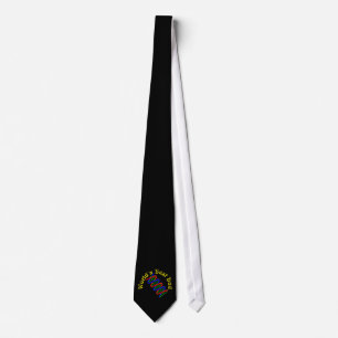 Worlds Best Dad Double Helix DNA Strand Power Tie