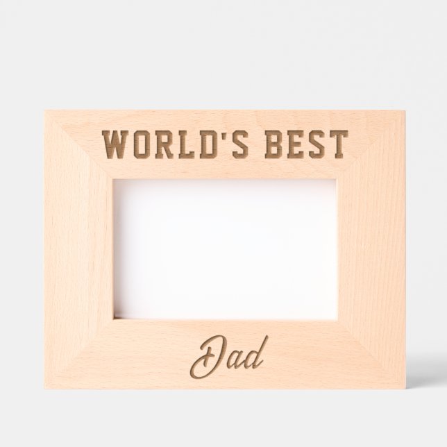World's Best DAD Engraved Frames (Front)