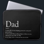 World's Best Dad Father Daddy Definition Black Laptop Sleeve<br><div class="desc">Personalise for your special dad,  father,  daddy or papa to create a unique gift for Father's day,  birthdays,  Christmas or any day you want to show how much he means to you. A perfect way to show him how amazing he is every day. Designed by Thisisnotme©</div>