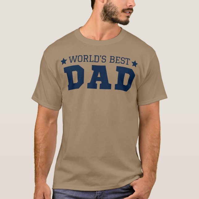 Worlds Best Dad Fathers Day boy T-Shirt (Front)