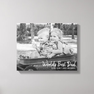 World's Best Dad Father's Day Canvas Print