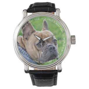 World's Best Dad - Fathers Day - Pet Photo Dog Dad Watch