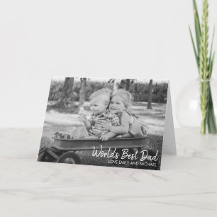 World's Best Dad Father's Day Photo Card