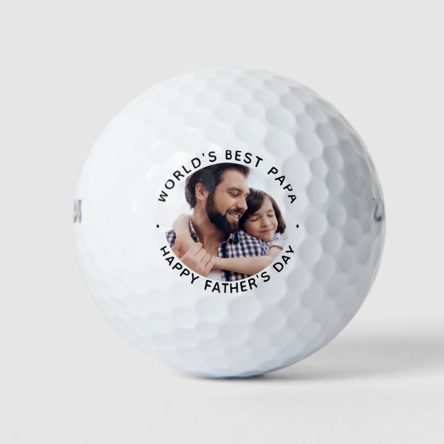 World's Best Dad Father's Day Photo Golf Balls (Front)