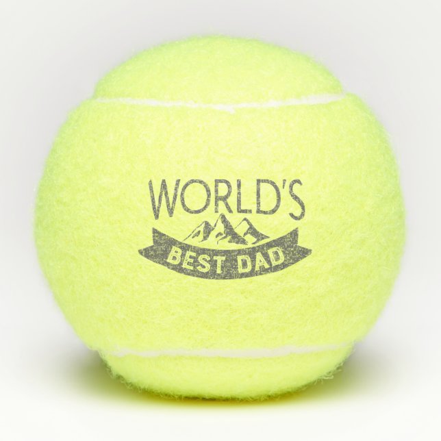 World's Best Dad Father's Day Tennis Balls (Front)
