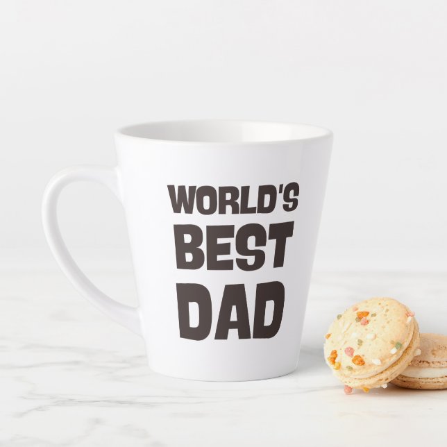 worlds best dad funny dad latte mug (In Situ)