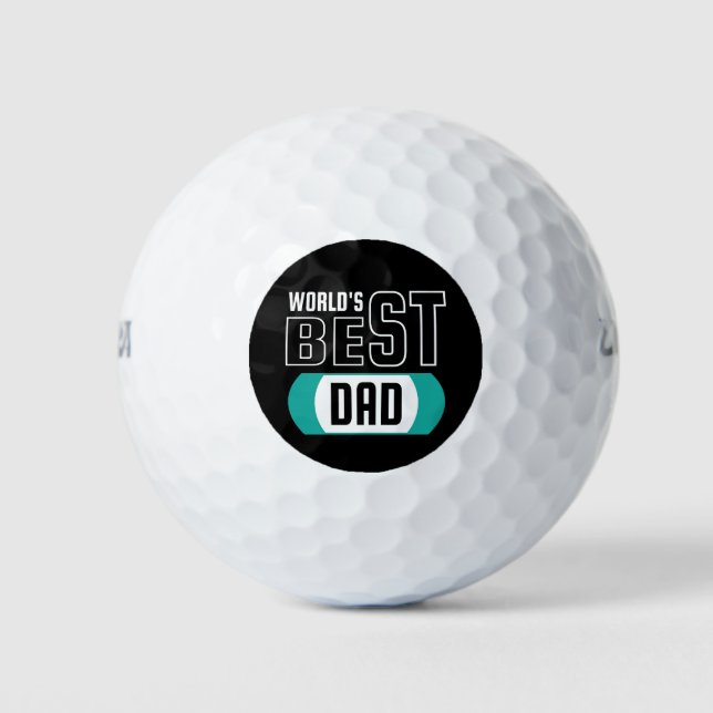 Worlds Best Dad Golf Balls (Front)