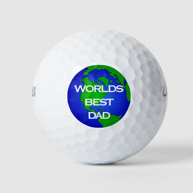Worlds Best Dad Golf Balls (Front)