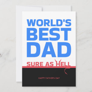 World's Best Dad Happy Father's Day Funny Card