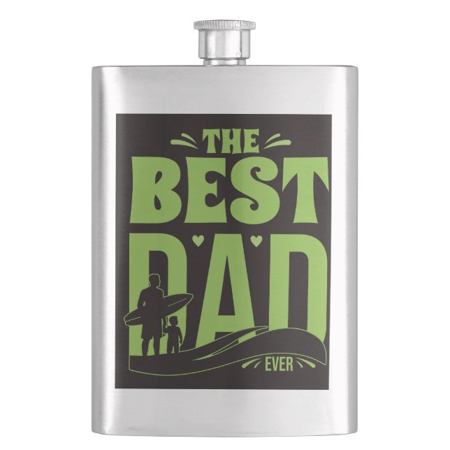 World's Best Dad Hip Flask (Front)