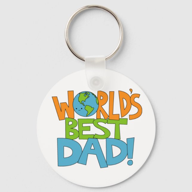 worlds best dad keyring (Front)