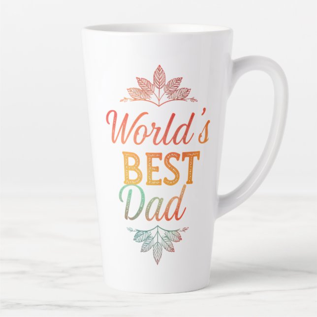 World's Best Dad Large Latte Mug (17oz)   (Right)