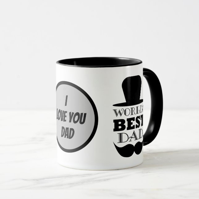 World's best Dad love you mug (Front Right)