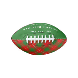 World's Best Dad Macfie McPhee Tartan Plaid Football