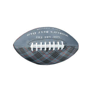 World's Best Dad MacKay Tartan Plaid Football