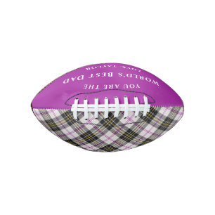 World's Best Dad MacPherson Tartan Plaid Football