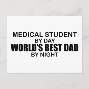 World's Best Dad - Medical Student Postcard