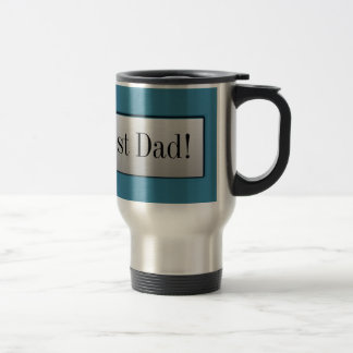 World's Best Dad! Metal Nameplate Mug