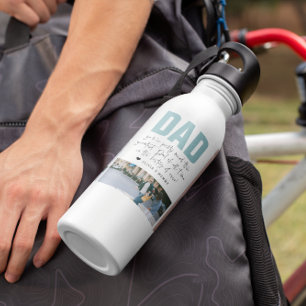 World's Best Dad   Modern 5 Photo Collage 532 Ml Water Bottle
