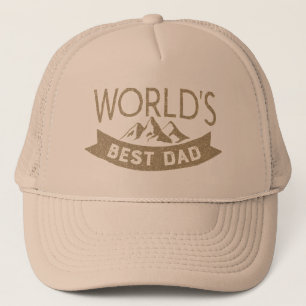 World's Best Dad Modern Cool Father's Day Trucker Hat