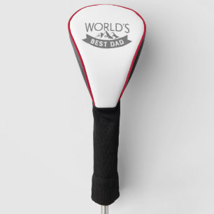 World's Best Dad Modern Typography Golf Head Cover