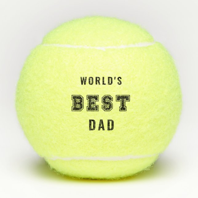 World's Best Dad Monogram Tennis Balls (Front)