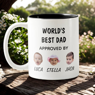 World's Best Dad Mug Custom Baby Face Mug