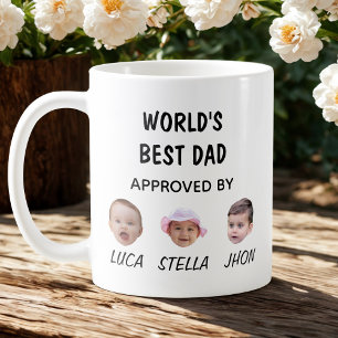 World's Best Dad Mug Custom Baby Face Mug