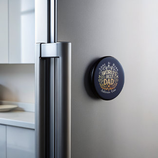 World's Best Dad Personalised Magnet
