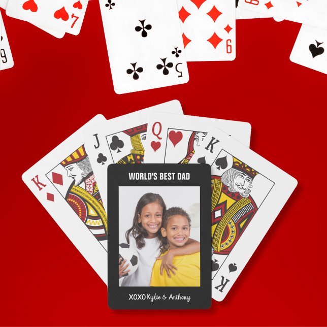 World's Best Dad Photo Playing Cards (Creator Uploaded)