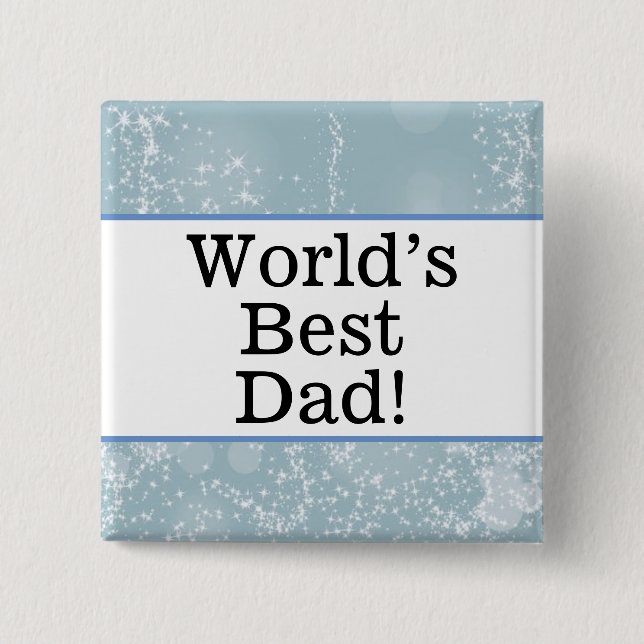 World's best dad pin (Front)