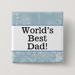 World's best dad pin