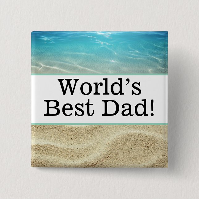 World's best dad pin (Front)