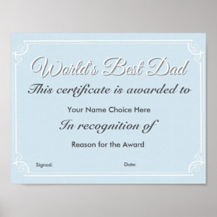 World's Best Dad Poster