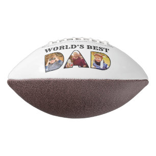 World's Best Dad Quote 3 Photo Collage Football