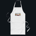World's Best Dad Quote Modern 3 Photo Collage Long Apron<br><div class="desc">This modern personalised father's day aprom features a three photo collage design of family pictures that reads "World's Best Dad". Fill in the lettering with your favourite family photos for a unique gift for your father. Designed by Susan Coffey.</div>