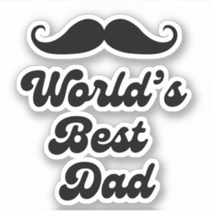 worlds best dad, retro stylish fathers day