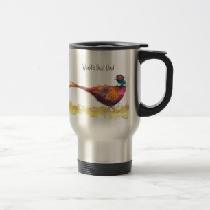 World's Best Dad, Ring Necked Pheasant, Bird Mug
