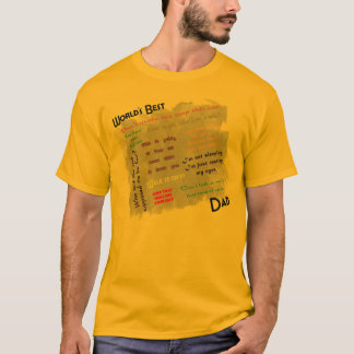 Worlds Best Dad Shirt