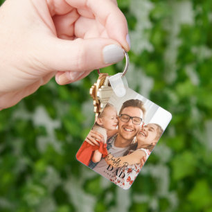 World's Best Dad Since 20XX Modern Photo  Key Ring