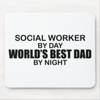 World's Best Dad - Social Worker Mouse Pad