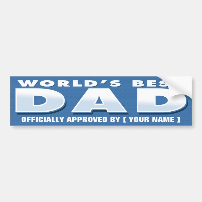 World's Best Dad Sticker (Front)