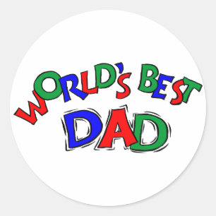 World's Best Dad Stickers