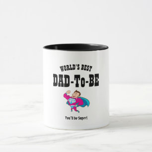 Worlds BEST DAD-To-BE - Super HERO Customisable Mug