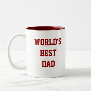 World's Best Dad Two-Tone Coffee Mug